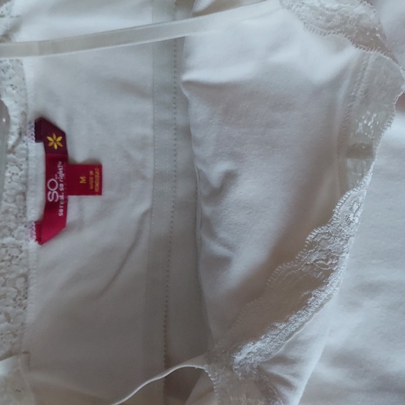 Vintage Stretch Camisole Set Of 2 - Baby Pink & Eggshell White - MED EUC! - Picture 9 of 10